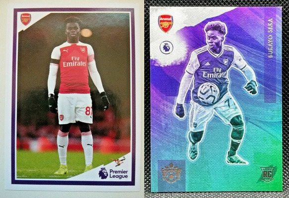 Bukayo Saka Rookie Card And Stickers - Soccer Cards HQ