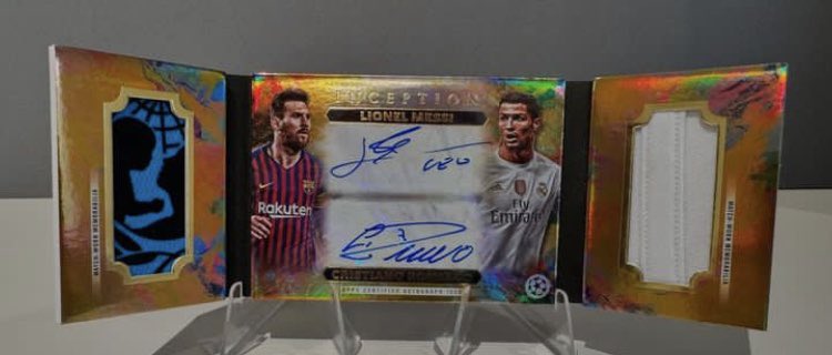 2023-24-topps-inception-uefa-messi-ronaldo-booklet-auto